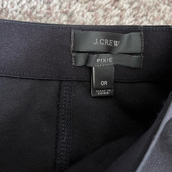 J. Crew Zipper Back Pixie Skinny Pant Sz 0 - Picture 7 of 12
